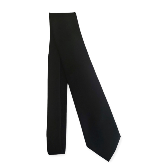 IV Front Black Satin Tie - Picture 1 of 4